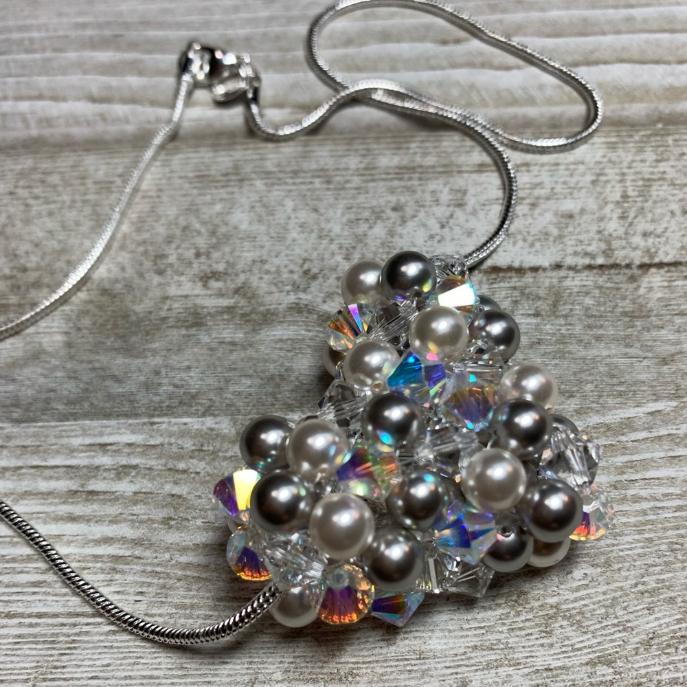 Handmade Swarovski Crystal Heart “ICE” Pendant